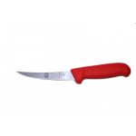 Нож обвалочный 130/260 мм. изогнутый (полугибкое лезвие),красный SAFE Icel /6/ Icel