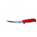 Нож обвалочный 150/290 мм. изогнутый (полугибкое лезвие), красный SAFE Icel /6/ Icel